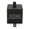 Tuperoymse 12V 3 Pin LED Adjustable Car Flasher Flash Relay