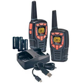 COBRA ACXT545 Walkie Talkies - Rechargeable, Long Range 28-Mile Two Way Radio Set with VOX ( 2 Pack )