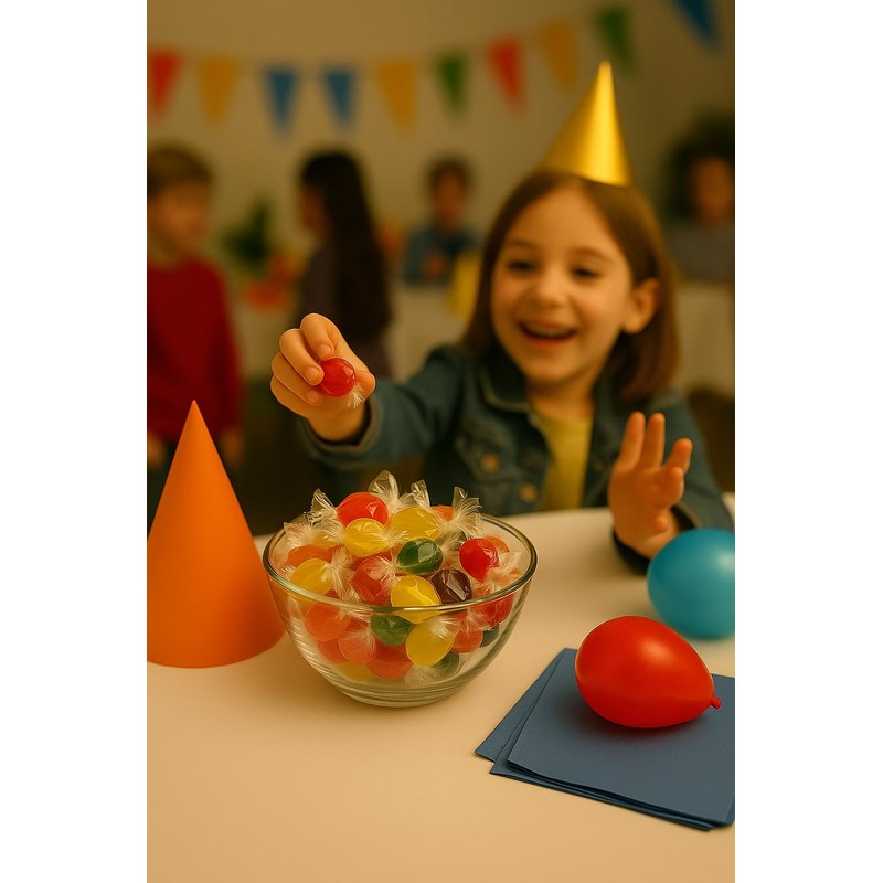 Assorted Fruit Buttons – Classic Hard Candy in a Rainbow