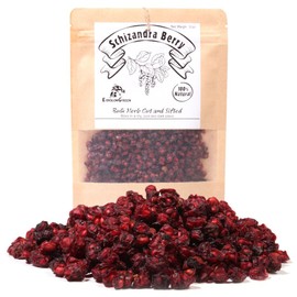 EidolonGreen [China Medicinal Herb]Dried Schisandra Berries Tea, Five-Flavor-Fruit, Schisandra Chinensis Herbal Tea, Magnoliavine Fruit(Schisandra/Wuweizi/北五味子/오미자) Dried Bulk Herbs 3oz (88g)