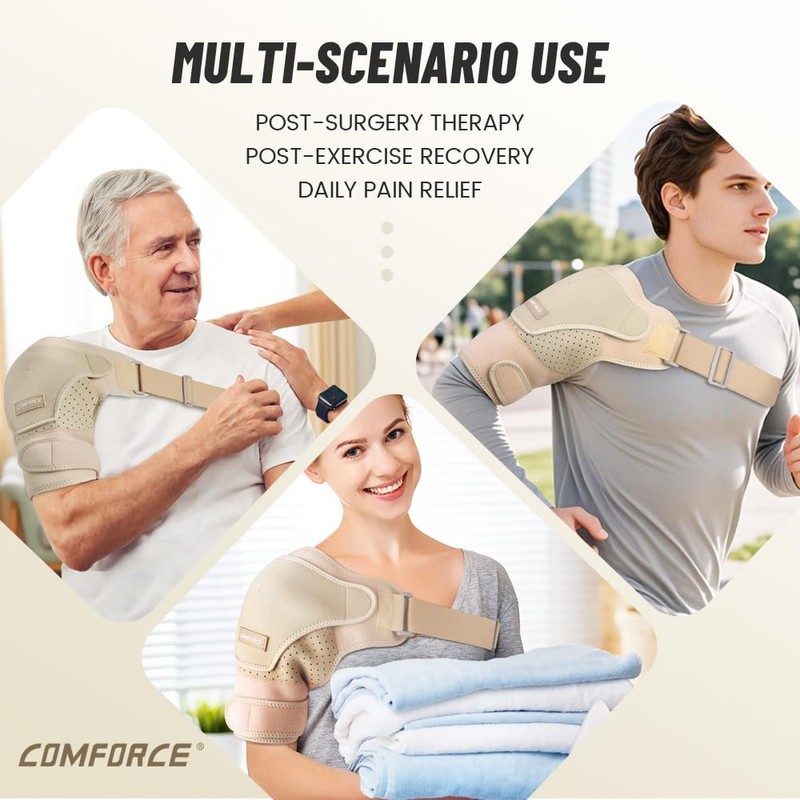 COMFORCE Adjustable Shoulder Compression Sleeve Shoulder Support for shouler Recovery