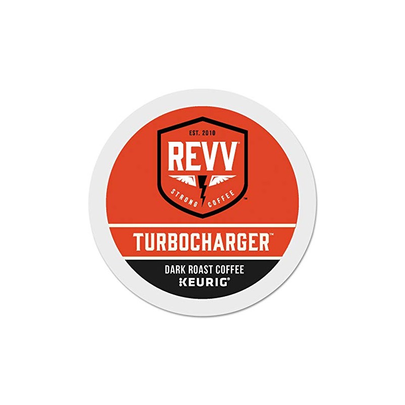 REVV Turbocharger, Single-Serve Keurig K-Cup Pods, Dark Roast Coffee, 24