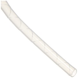 Sanwa Supply CA-SP6WN2 Cable Ties (Spiral, 6.6 ft (2 m), Inner Diameter 0.2 inches (6 mm), White