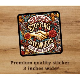 Art Grateful Dead Scarlet Begonias Strangers Premium Sticker 3in Decal Jerry Garcia