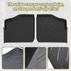 SAUTVS TPE Front Row Floor Mats Floor Liners for Polaris