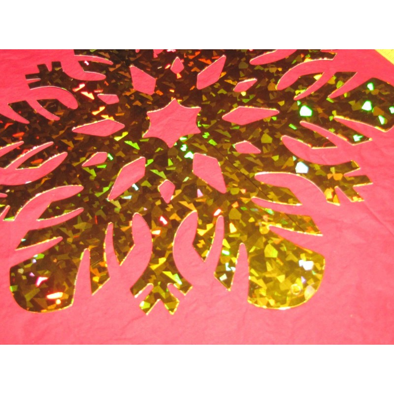 Beistle 14 inch Prismatic GOLD Snowflake Cutout 1 piece, Assorted