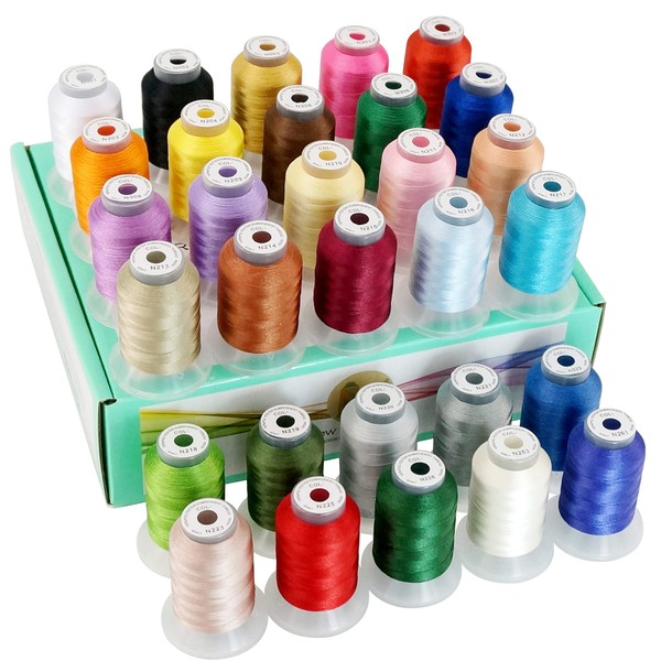 New brothread Janome Colours Polyester Machine Embroidery Thread 500 m (550Y) - Assortment 1