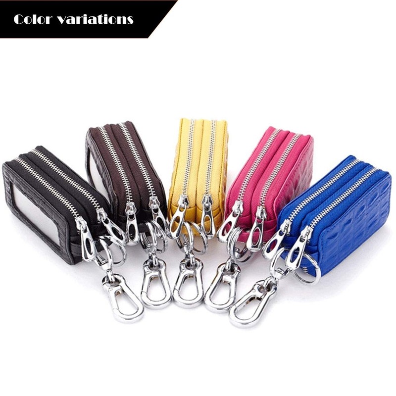 Rigral Men's Key Case, Smart Key Case, Genuine Leather, Double