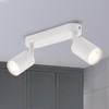 ANWIO EUS-EA190811-10-02RW Ceiling Spotlight 2-Bulb White GU10 Swivelling Spotlight for