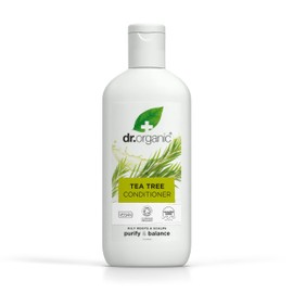 Dr. Organic Tea Tree Conditioner, Cleansing, Oily Roots & Scalp, Men, Women, Natural, Vegan, Cruelty Free, Paraben and SLS Free, Certified Organic, 265 ml