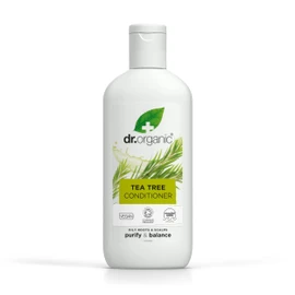 Dr. Organic Tea Tree Conditioner, Cleansing, Oily Roots & Scalp, Men, Women, Natural, Vegan, Cruelty Free, Paraben and SLS Free, Certified Organic, 265 ml