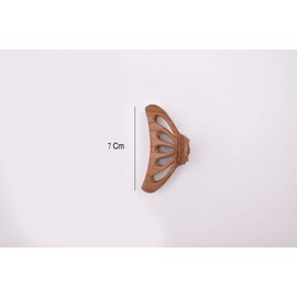 Soham international Wooden Colour Hair Clutch/Claws/Clips Combo of 3 Pieces for Girls and Women.