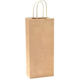 SAM WRAP Wine Bags, for Wine Spirits 5.25" x 3.25" x 13" Gift Bags (50)