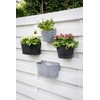 Artstone Claire Wall Pot, 24x16x18 cm, Black