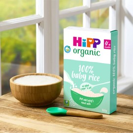HiPP Organic 100% Baby Rice 4+ Months 160g (Pack of 4)