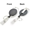 GOGO 4 Packs Retractable Keychain Badge Holder with Carabiner Reel