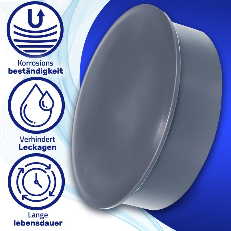 PVC Sleeve Plug Diameter 110 mm for Waste Water Pipes