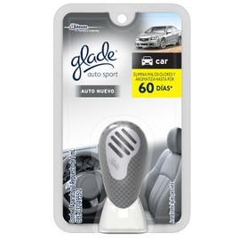 glade Aromatizante de Ambiente Continuo para Auto, Aparato con Repuesto, Aroma Auto Nuevo, 7 ml