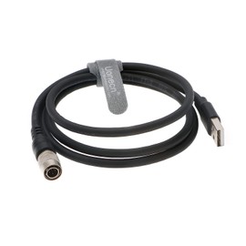 Uonecn USB Plug to 4 pin Male Hirose Connetor Data Cable for Computer for Camera.