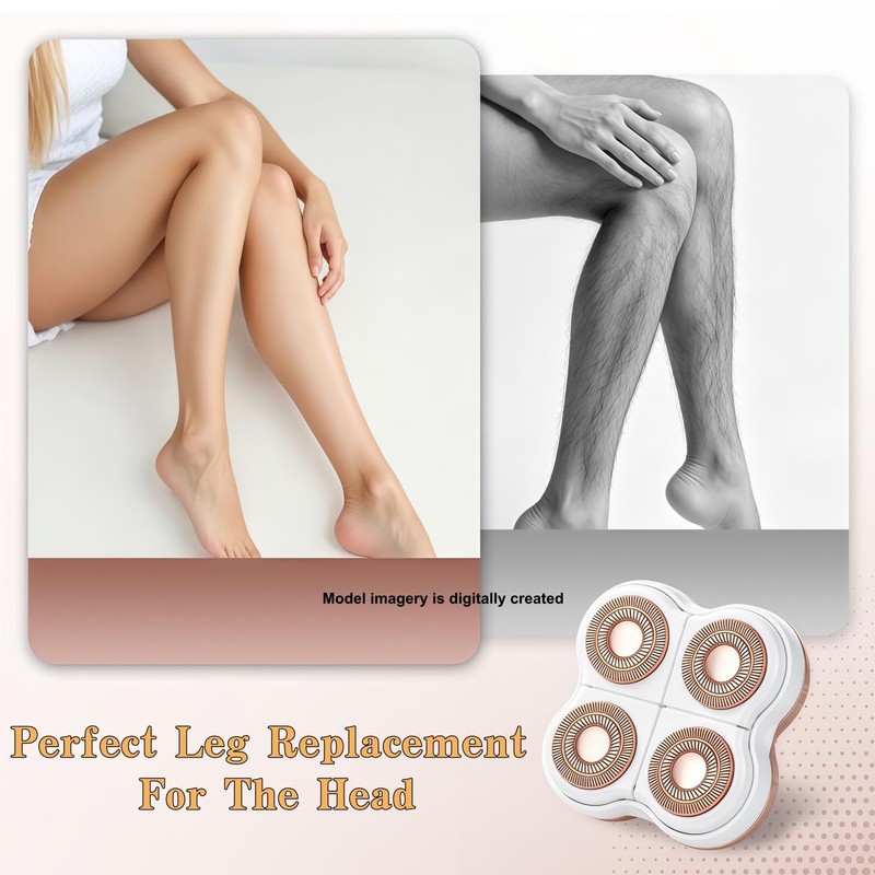 Women Legs Remover Replacement Heads, Compatible with Flawless Legs Shaver