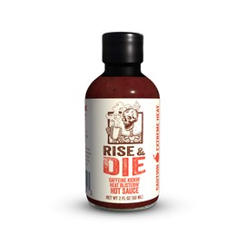 Flavor and Fire Foods, Rise and Die, Extreme Hot Sauce, Coffee Based, 3 Million Scoville Capsicum, Mouth Watering, Hot Sauce Lovers Dream, Eat at Own Risk (3 Million Scoville)