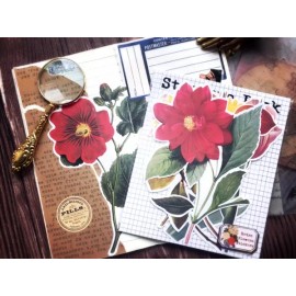 Unbranded floral flower botanical themed Decorative Stickers, 6pcs/pack Y06  Y06-L