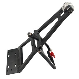 1/10 RC Tow Truck Build Kit, Winch Double Stent Rescue Tow Crane Arm Wrecker for Traxxas SCX10 TRX4 Capra LCG Chassis, DIY Upgrade Accessories, RC Crawler Tow Kit (Black)