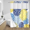 WITHLOC No Hook Shower Curtain with Snap in Liner -