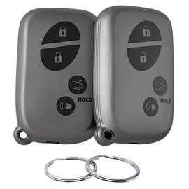 REPROTECTING TPU Key Fob Cover Compatible with 2005-2017 Lexus CT200h ES350 GS300 GS350 GS430 GS450h GS460 is F IS250 IS350 LS460 LS600h LX570 RX350 (Matte Black/Matte Black)