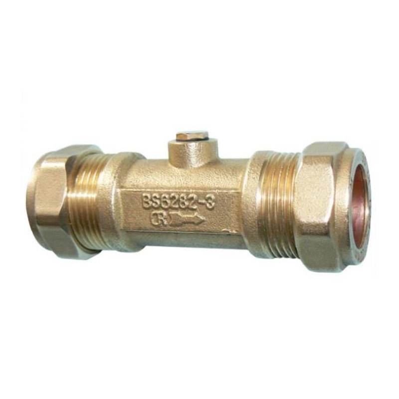 22mm Double Check Valve - DZR Compression