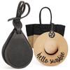 DIYKQA Magnetic Hat Clip for Travel Bag, Leather Hat Holder