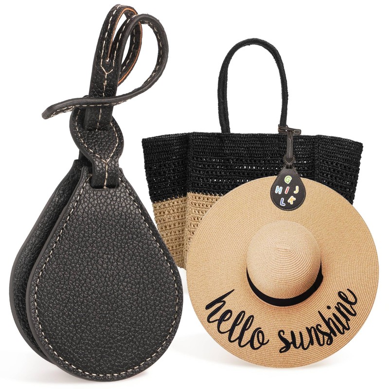 DIYKQA Magnetic Hat Clip for Travel Bag, Leather Hat Holder