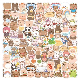 ZJSXINDI Kawaii Stickers 300pcs for Water Bottles Waterproof Personalize Laptop Scrapbook Daily Planner,Cute Stickers for Kids Teens Girls (300Pcs Mixed)