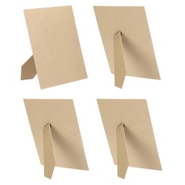 PATIKIL 4 Pack Easel Back for Picture Frame, 8 x 10 Inch Replacement Picture Frame Easel Back DIY Photo Board for Photo Frames Tiles, Poplar