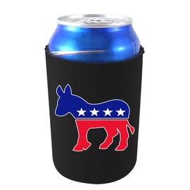 Coolie Junction Democratic Party Donkey Logo Neoprene Collapsible Can Coolie