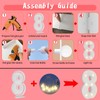 2FT Marquee Light Up Number, Marquee Numbers 8, Mosaic Balloons