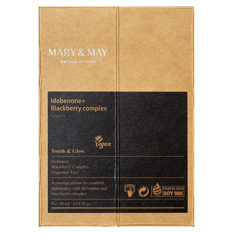 Mary&May Idebenone + Blackberry Antioxidant Serum 30 ml - Korean