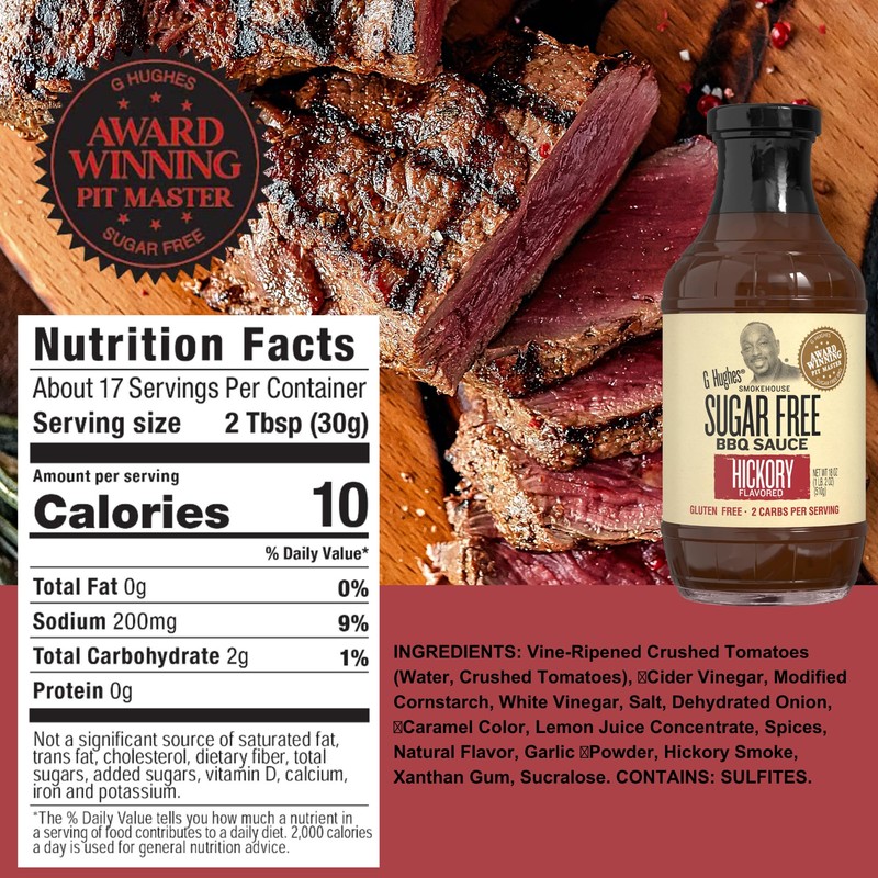 G Hughes Sugar Free, BBQ Sauce Variety Pack - Original,