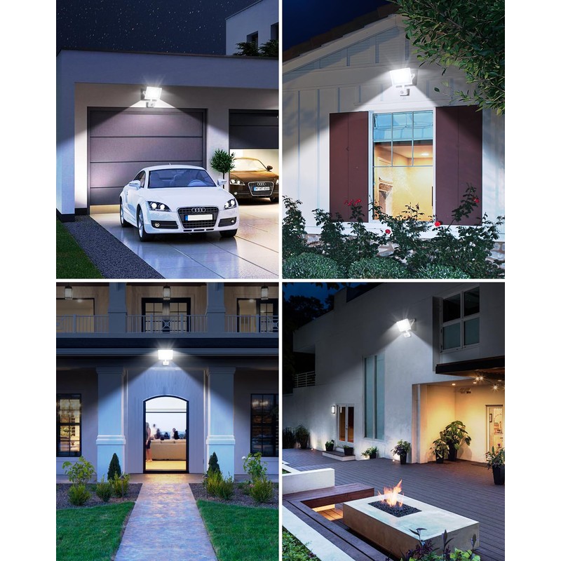 Aigostar 30W Security Lights Outdoor Motion Sensor, 2510 Lumen PIR