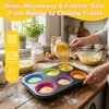 24 Pack Silicone Cupcake Liners for Baking, Multi-color Reusable Silicone