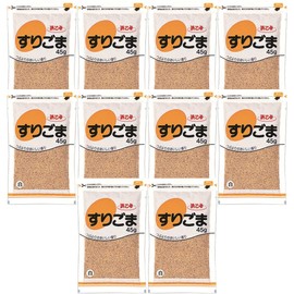 Hama Otome White Ground Sesame Zipper Bag, 1.6 oz (45 g) x 10 Packs