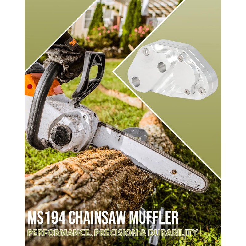 Foruly 194T 193 Chainsaw Muffler - Perfor-mance CNC-Machined Aircraft Aluminum,