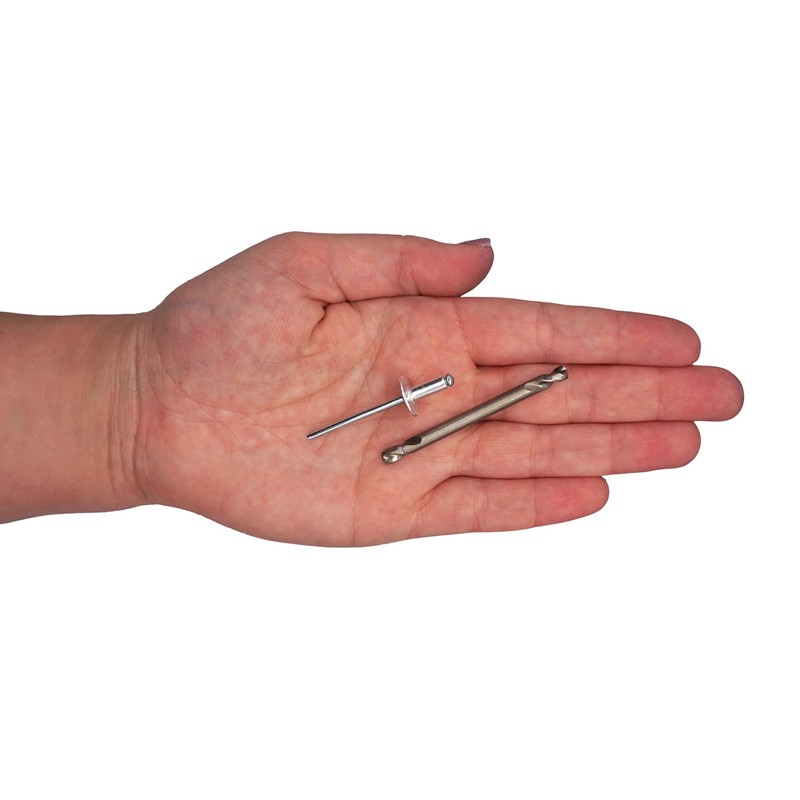 SKIR'CO (Pack of 300) Large Flange Aluminium Blind Rivets 4.0