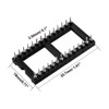 sourcing map 6pcs DIP IC Chip Socket Adaptor 2.54mm Pitch