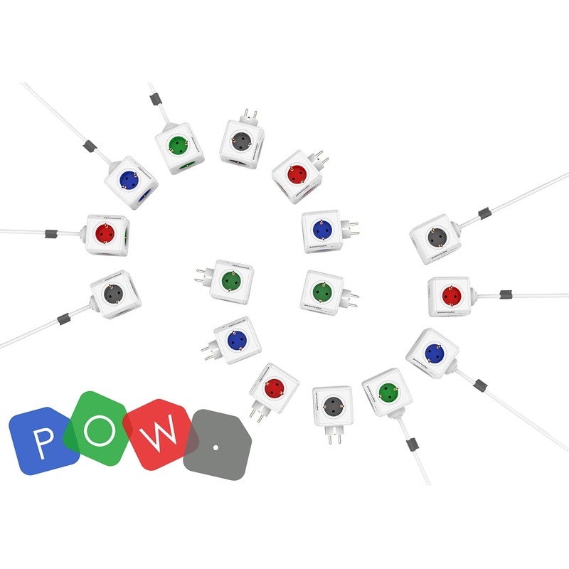 Allocacoc PowerCube Extendeds (Type E, Grey)