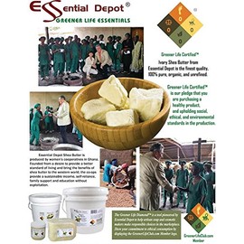 Essential Depot Shea Butter - Grade A - Unrefined - 7 lbs - Greener Life Club Box