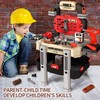 Jovow Kids Tool Bench with Realistic Tools and Electric Drill,