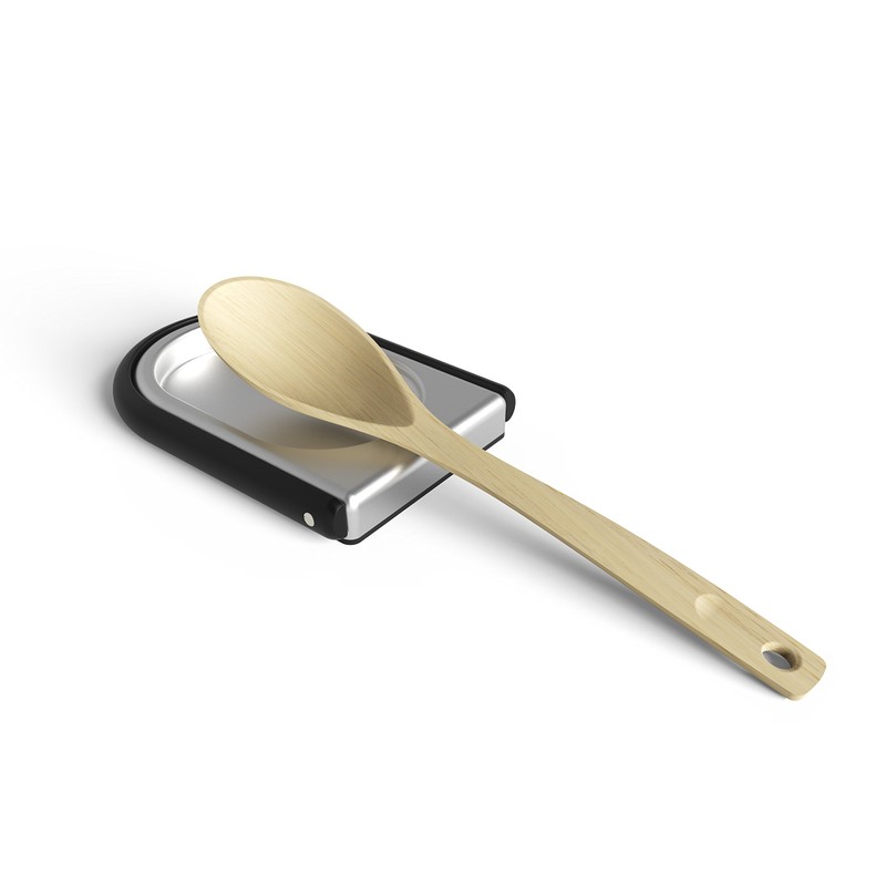 umbra LAYDLE Ladle Stand, Black/Nickel, 5.5 x 4.3 x 0.8
