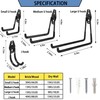 Utility Hooks for Garage, 4 PCS, Garage Wall Hooks Hanging