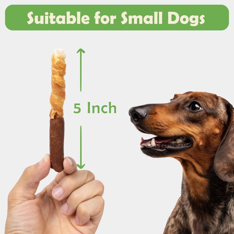 MON2SUN Dog Treats 5 Inch Double Flavor Chicken & Chicken